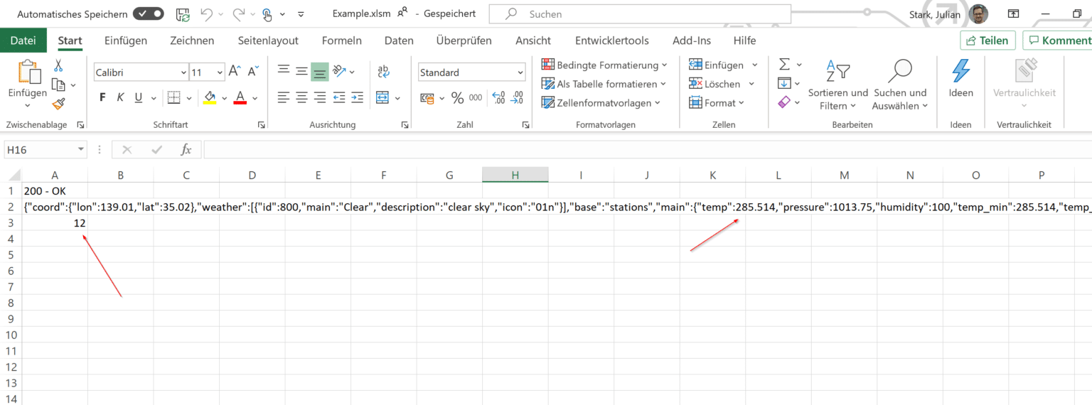 excel vba shipit json